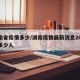 湖南省疫情多少/湖南疫情最新消息2020有多少人